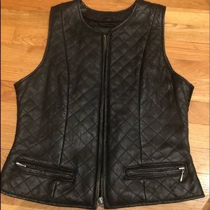 Leather vest